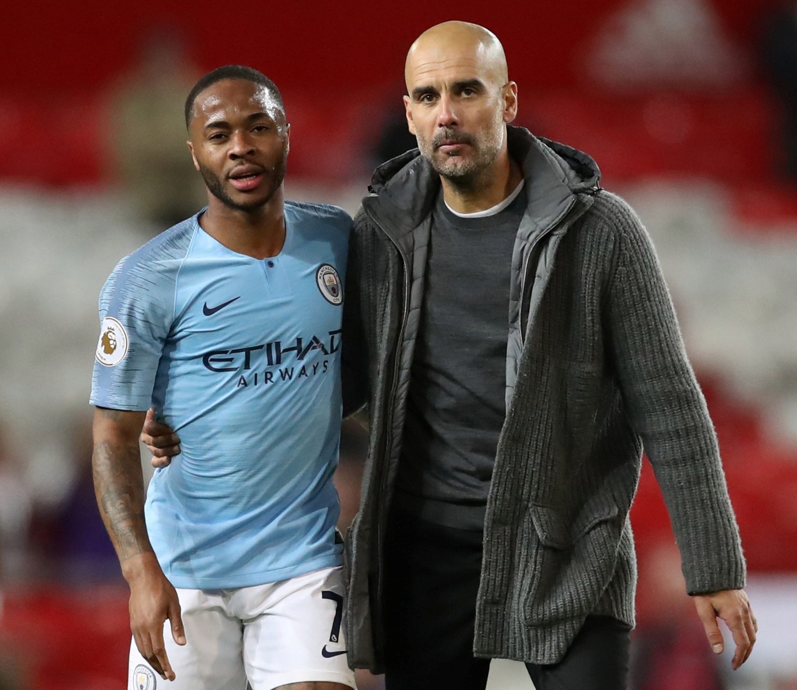 sterling and pep guardiola