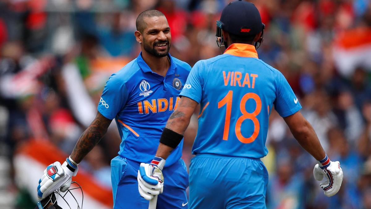 virat kohlia nd shikar dhawan