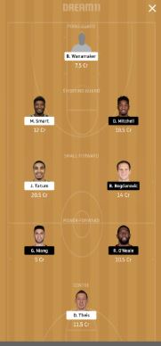 BOS vs UTA Dream11 Team