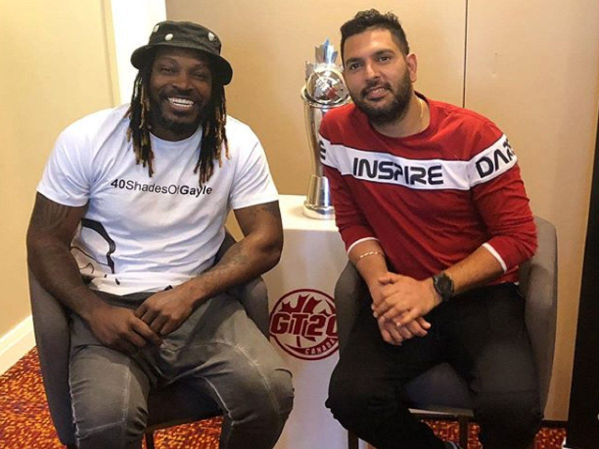 chris gayle and yuvi