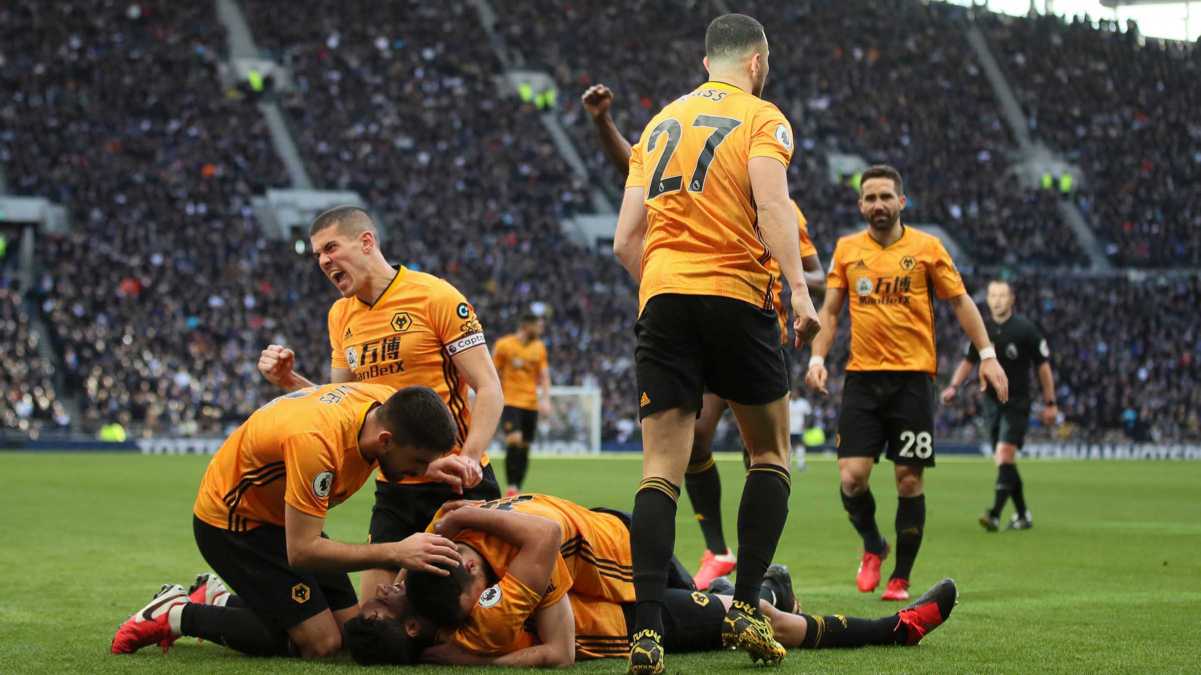 Wolves come from behind to gain historic win over Spurs