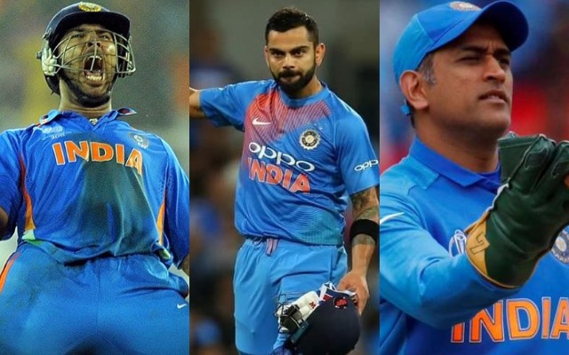 Yuvraj Singh, Virat Kohli and MS-Dhoni