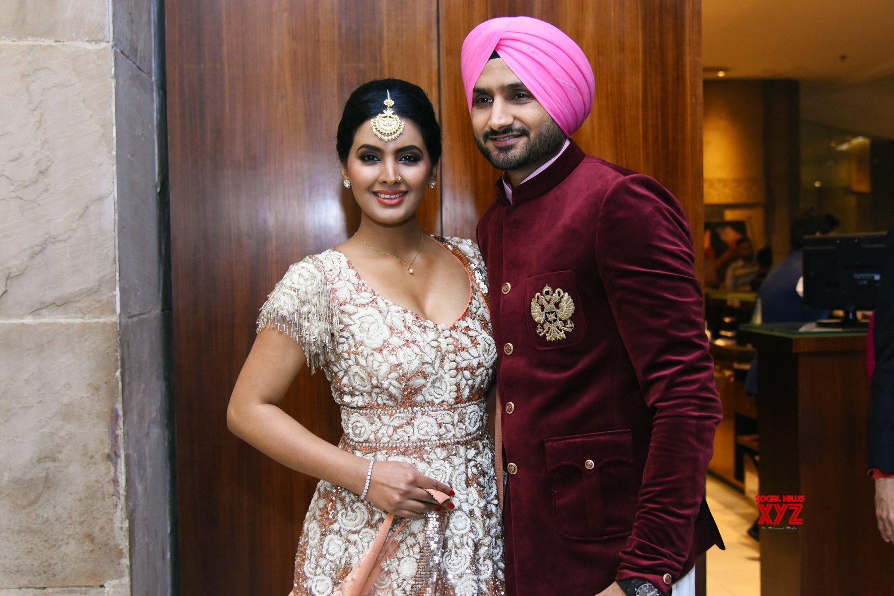 Harbhajan Singh and wife Geeta Basra