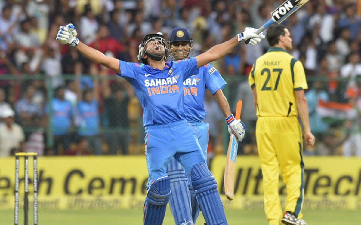 rohit 209 against Australia in 2013