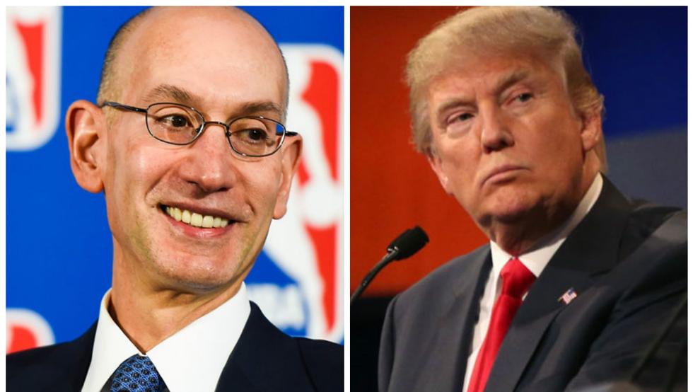 trump and adam silver