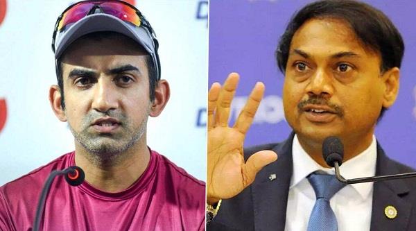 gautam gambhir and MSK prasad