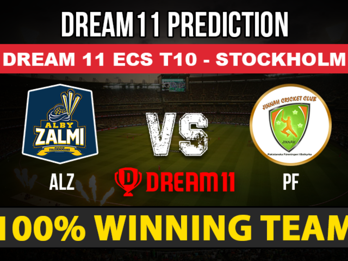 ALZ vs PF Dream11 Prediction Live Score, Alby Zalmi CC vs Pakistanska Foreningen Match Prediction ECS T10 Stockholm 2020, Match 08 -