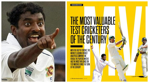 Muthiah Muralitharan named as most valuable Test Player of 21st Century