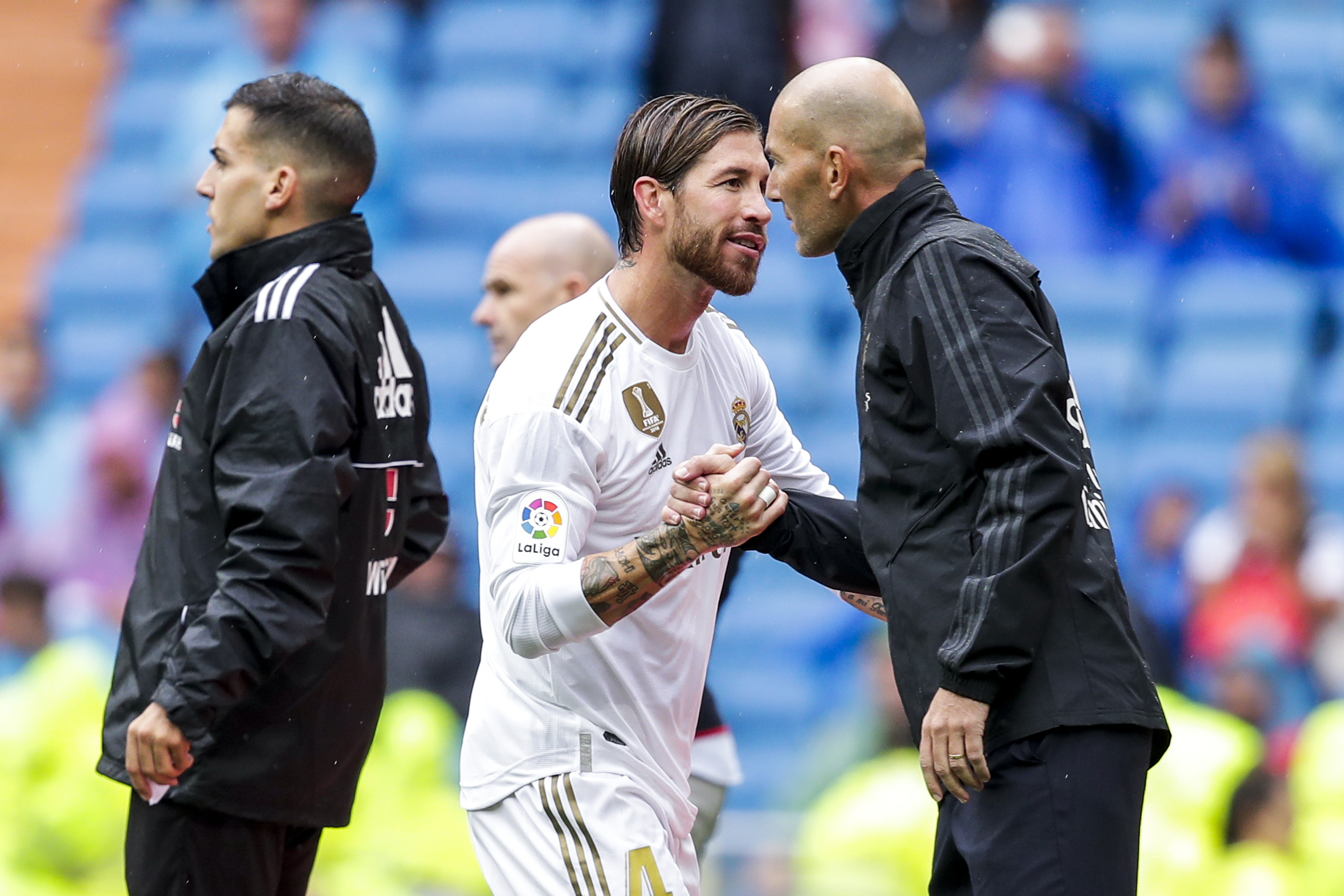 Zinedine Zidane and Sergio Ramos