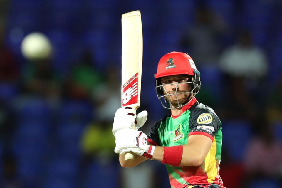 Laurie Evans batting for St Kitts & Nevis Patriots