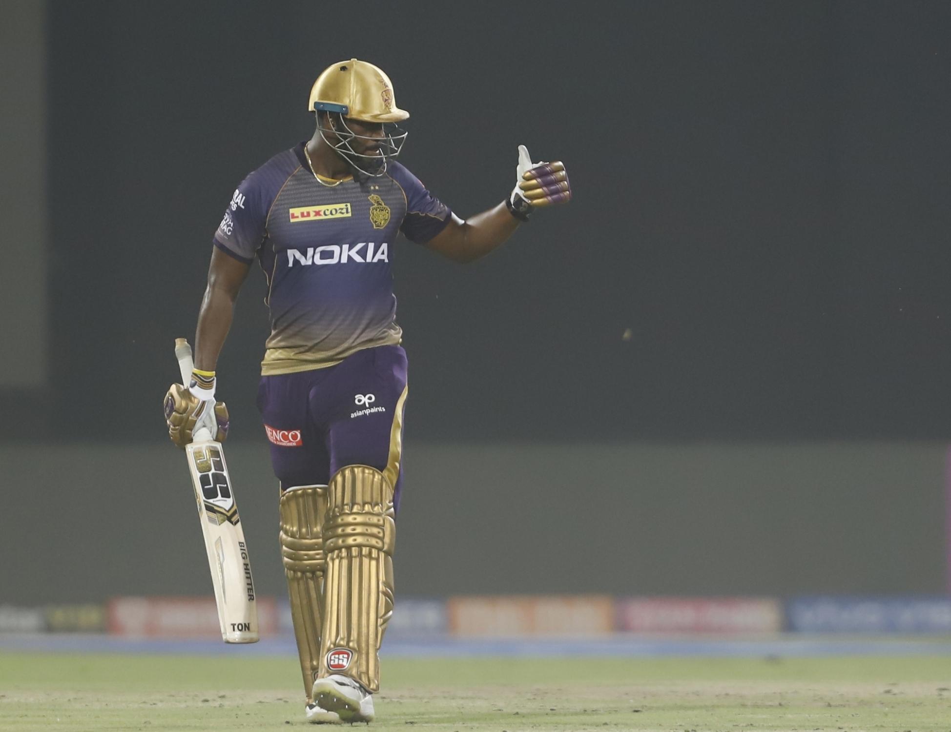  Kolkata Knight Riders' Andre Russell 