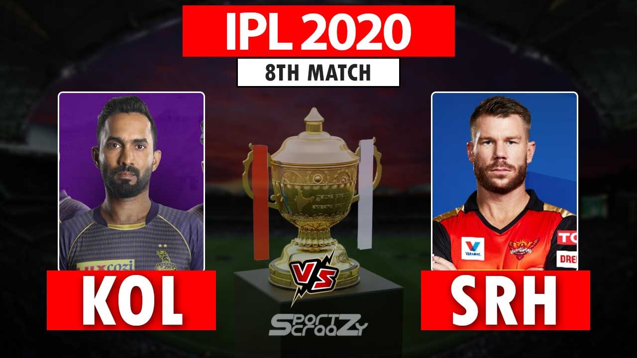 KKR VS SRH Dream11 Prediction Live Score & Today Match Prediction for