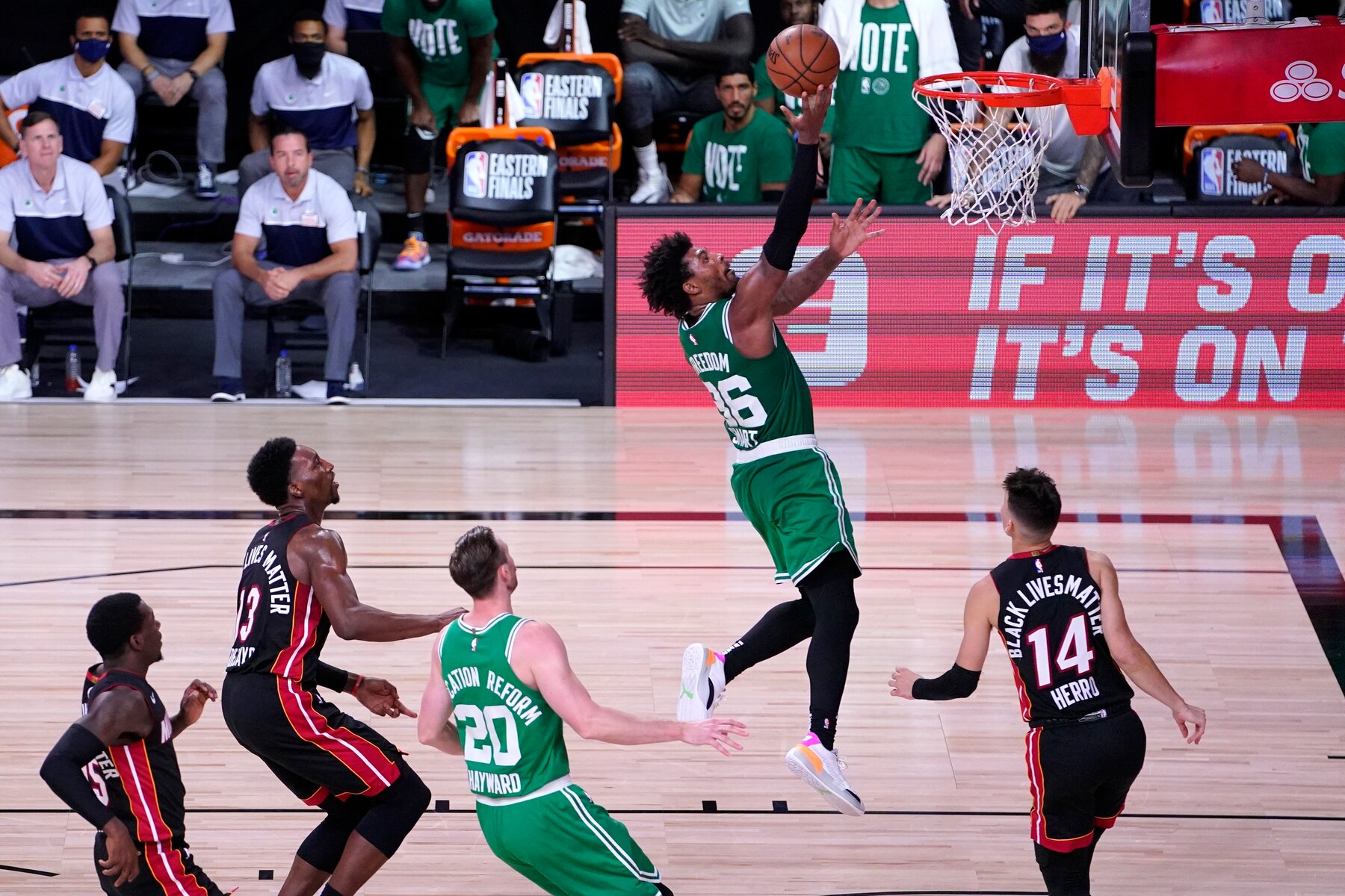 NBA Playoffs Celtics beat Heat in Game 5 to extend series 23 in ECF