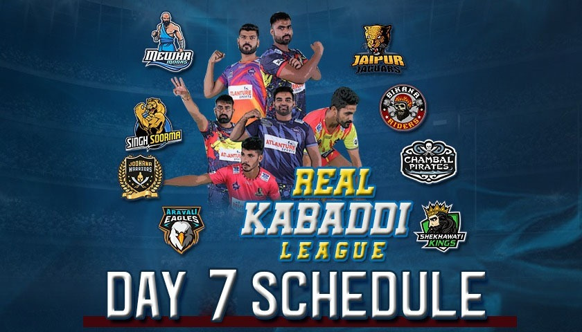Real kabaddi League schedule