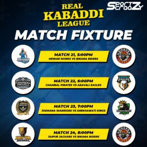 Fixtures for Day 7 of RKL