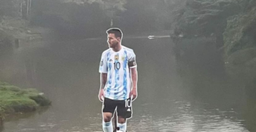 Fans from Kerala made Messi walk on water