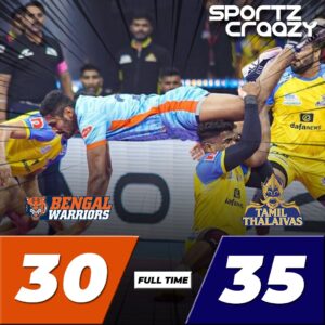 Tamil Thaliavas Vs. Bengal Warriors