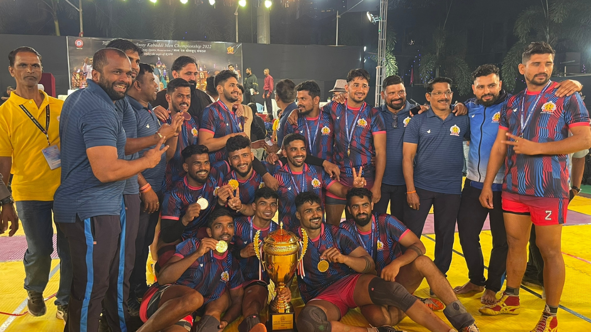 70th All India Railway Kabaddi Championship Final Central Railways beat Northern Railways by a huge difference