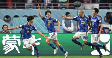 Japan recorded ball possession of 17% but still win against Spain