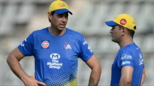Stephen Fleming and MS Dhoni