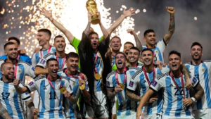 What are the 3 records that Lionel Messi has set after winning FIFA World Cup 2022
