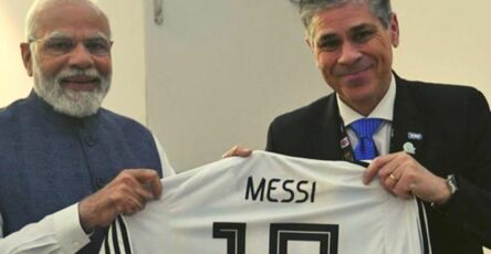 When Politics meet Football: Argentina's YPF head gifted Lionel Messi signed T-Shirt to PM Modi
