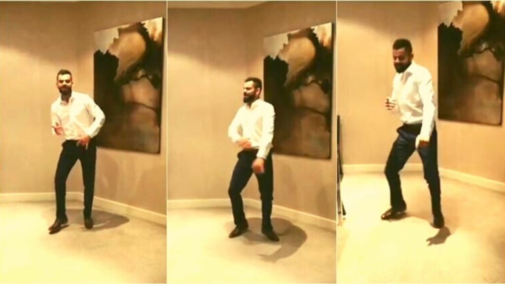 Kohli's dancing moves