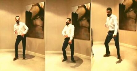Kohli's dancing moves