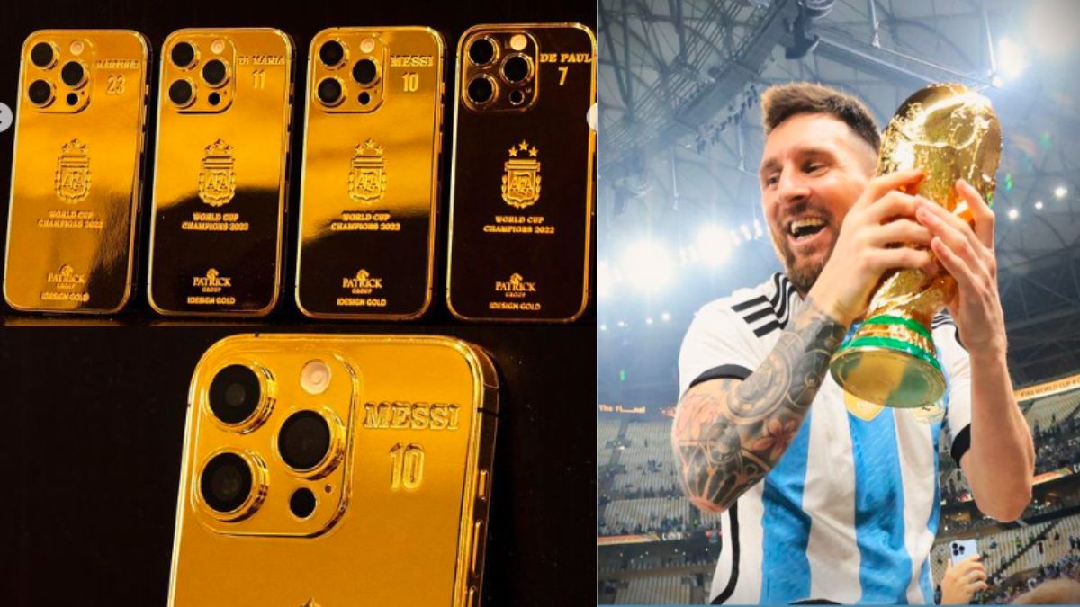 Watch : Argentina Captain Lionel Messi order 35 gold plated Iphones for entire 2022 FIFA World cup winning entourage