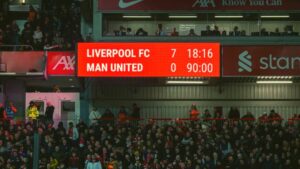 Watch Epic Fan reactions after Liverpool defeated Manchester United by 7-0!