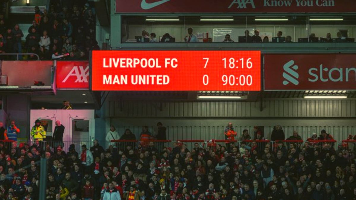Watch Epic Fan reactions after Liverpool defeated Manchester United by 7-0!
