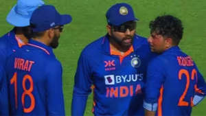 Watch : Epic Fan reactions on Rohit Sharma's angry reaction Kuldeep Yadav's DRS appeal!