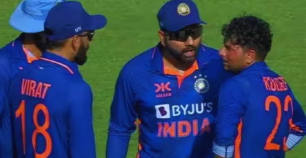 Watch : Epic Fan reactions on Rohit Sharma's angry reaction Kuldeep Yadav's DRS appeal!