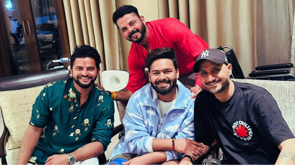 Watch Suresh Raina, Sreesanth and Harbhajan Singh visit Rishabh Pant!