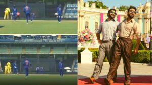 Watch : Virat Kohli go "Naatu Naatu" during India's 1st ODI against Australia! Ram Charan suggests playing Kohli in a Biopic!