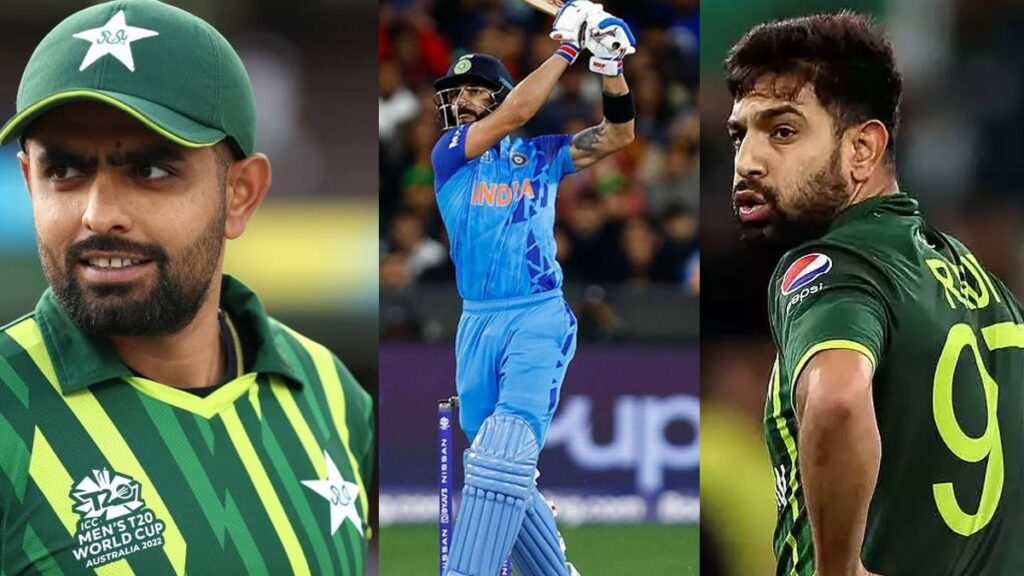 Haris Rauf, Virat Kohli and Babar azam