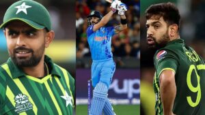 Haris Rauf, Virat Kohli and Babar azam