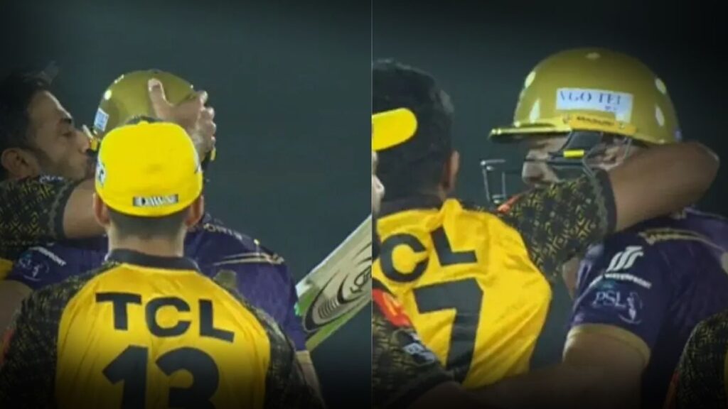 Watch : This adorable kissing moment between Wahab Riaz and Martin Guptill in PSL 2023!