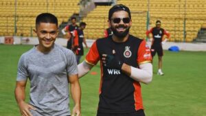Watch: "Ye Kaun Hai Bachcha..."Virat Kohli's Hilarious Reaction To Blindfold Challenge With RCB Players & Sunil Chhetri