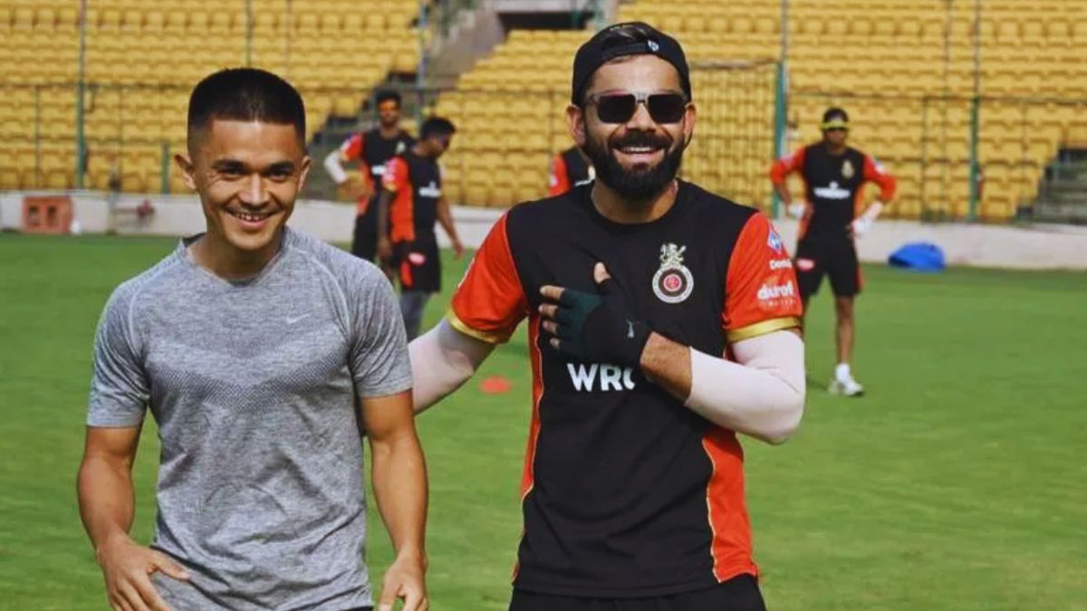 Watch: "Ye Kaun Hai Bachcha..."Virat Kohli's Hilarious Reaction To Blindfold Challenge With RCB Players & Sunil Chhetri
