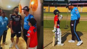 Watch: Ricky Ponting's son shows off his skills while batting in nets