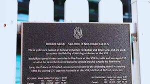 Sachin Tendulkar, Brian Lara honoured with gates at Sydney Cricket Ground