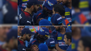 IPL 2023 : BCCI fines Virat Kohli and Gautam Gambhir 100% of their match fees while Naveen Ul-Haq fined 50%!