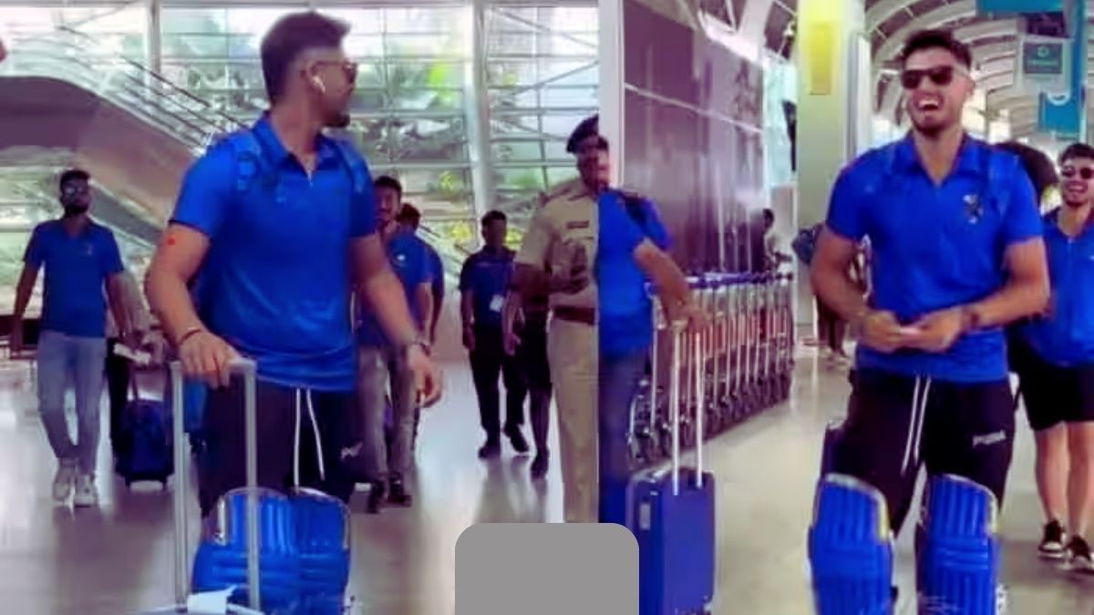 WATCH: Mumbai Indians Punish Nehal Wadhera, Batter enters Airport wearing batting pads