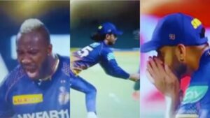 Watch: Andre Russell gets angry As Suyash Sharma Drops Crucial Catch vs Gujarat Titans