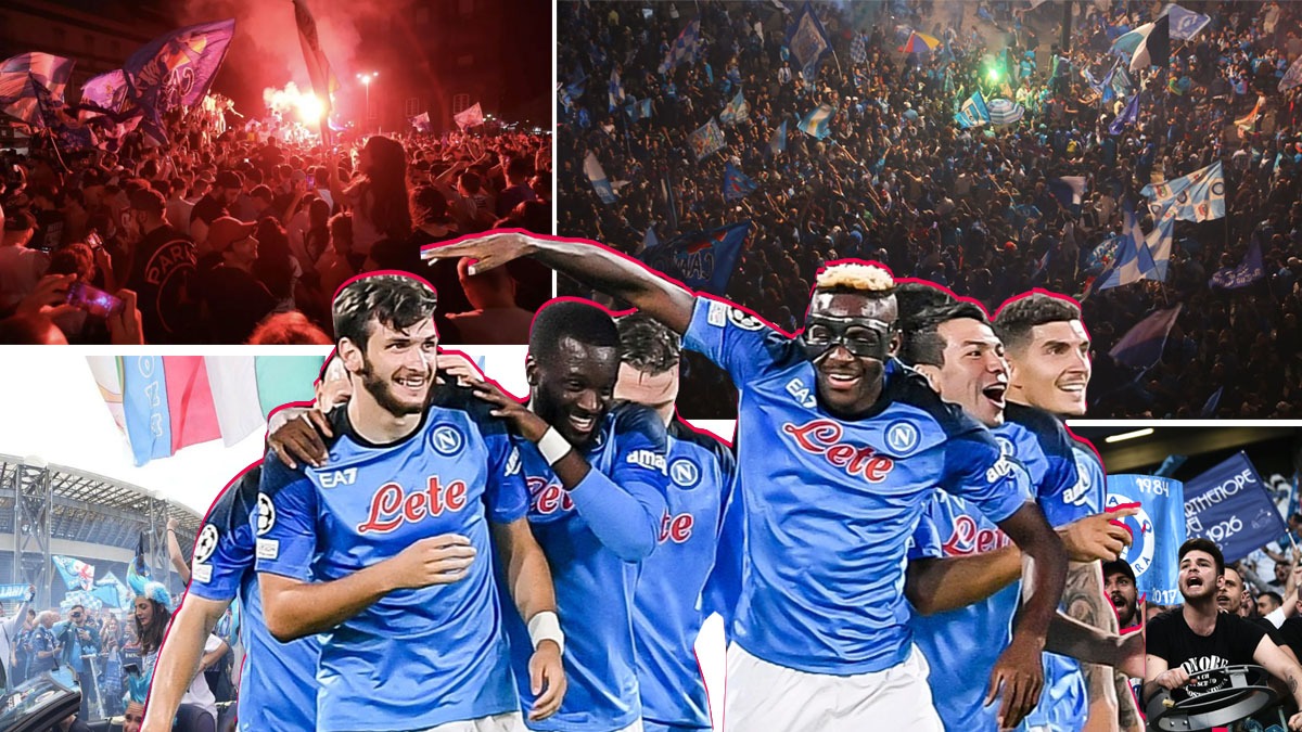 Watch : Scintillating pictures from the city of Naples after Napoli clinched their first Serie A title in 33-years!