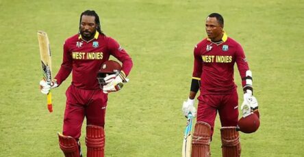 Samuels and Chris Gayle
