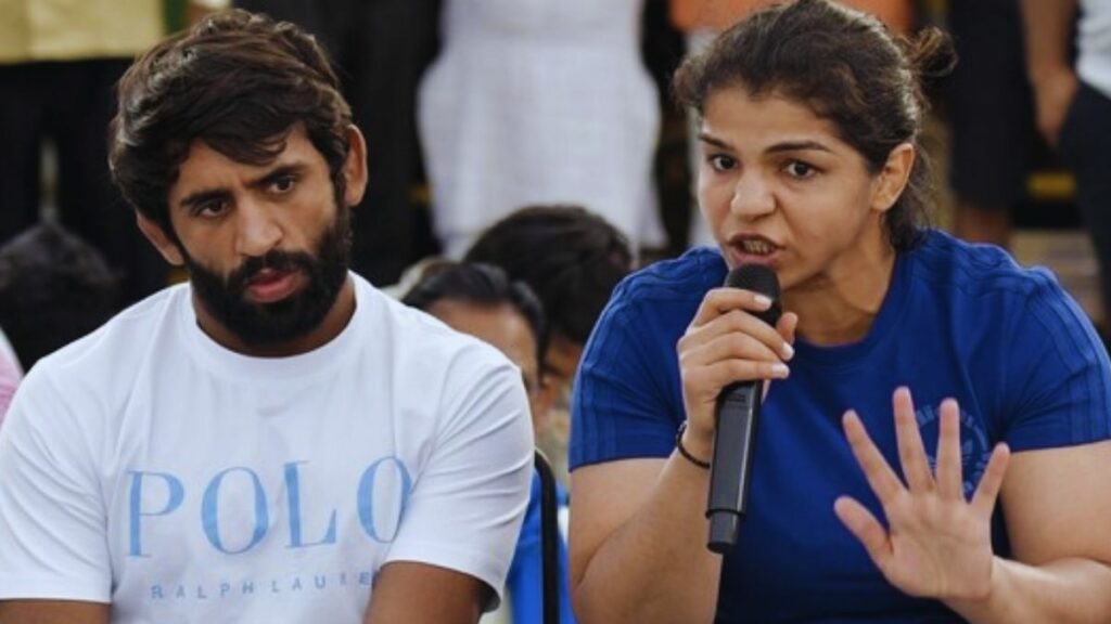 Wrestlers Protest