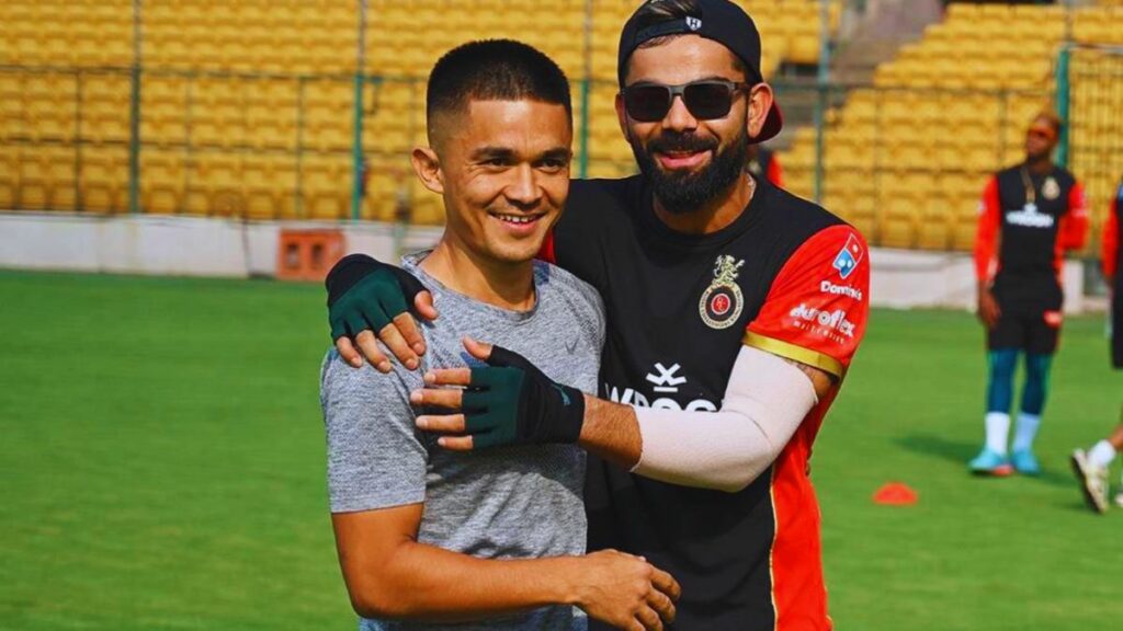 Sunil Chhetri and Virat Kohli
