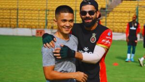 Sunil Chhetri and Virat Kohli